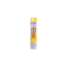 Pinceles Princeton RealValue Mango Corto Amarillo Pelo Sintético Set 3 (1)