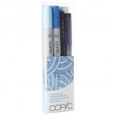 COPIC CIAO DOODLE PACKS: BLUE (4 LÁPICES)