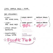 COPIC CIAO DOODLE PACKS: PINK (4 LÁPICES)