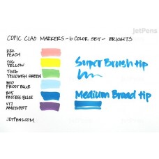 COPIC CIAO SET 6 - BRIGHTS