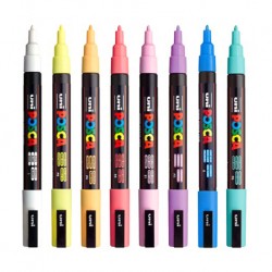 Set Posca PC-3M Pastel (7 Unidades) Set Posca PC-3M Pastel (7 Unidades)