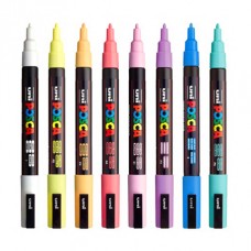 Set Posca PC-3M Pastel (7 Unidades)