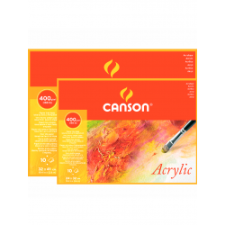 Block Acrílico Canson 400gr 10 Hojas Block Acrílico Canson 400gr 10 Hojas