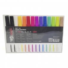 Set 14 Colores Motta Markers 3MM