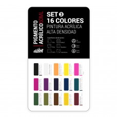 Set Pigmento Kelulwue 16 Colores 3