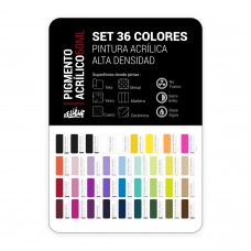 Set Pigmento Kelulwue 36 Colores Full Gama