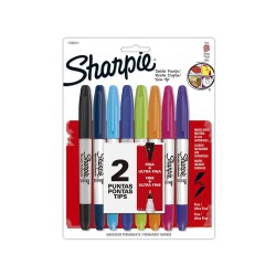 Sharpie Set 8 colores doble punta Sharpie Set 8 colores doble punta